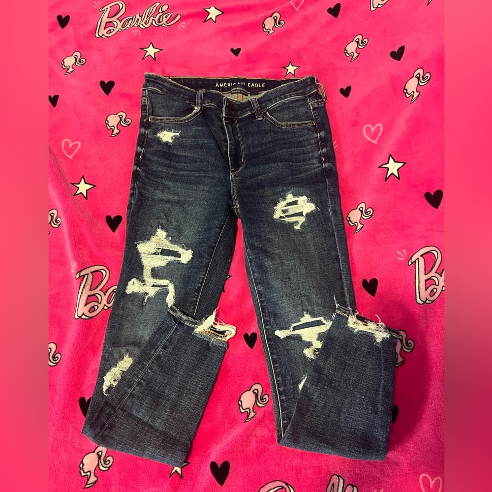 AE Next Level Hight-Waisted Patched Jegging - Picture 2 of 4